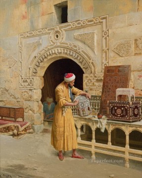 Árabe Painting - El fabricante de muebles Ludwig Deutsch Orientalismo Araber